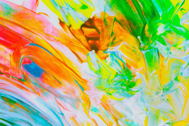 istock Abstract colorful painting background. Horiaontal image. Copy space. 2155574112