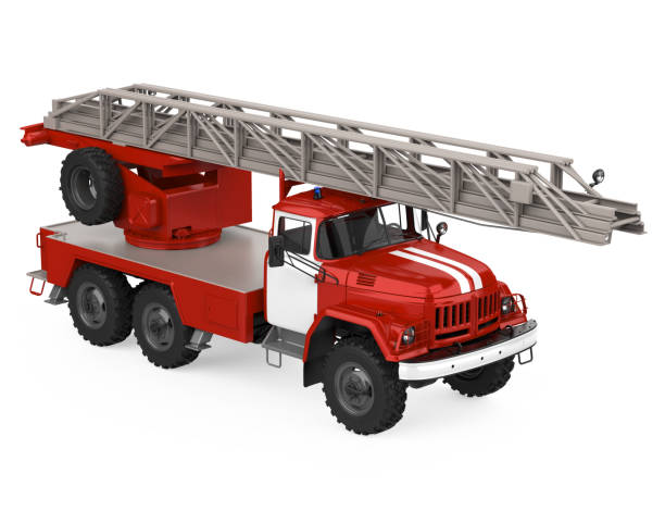 istock Fire Rescue Truck Isolated 2155575549