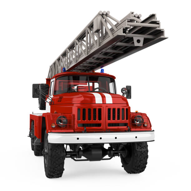istock Fire Rescue Truck Isolated 2155575651