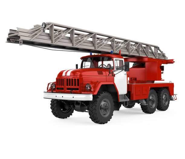 istock Fire Rescue Truck Isolated 2155575692
