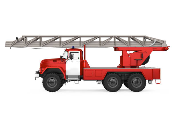 istock Fire Rescue Truck Isolated 2155575724