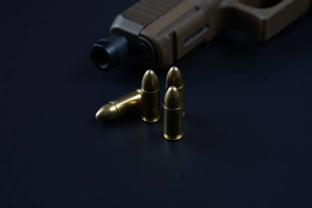istock 9 mm cartridges for 19X 9MM Semi-Auto pistol Threaded Barrel Suppressor 2155576144