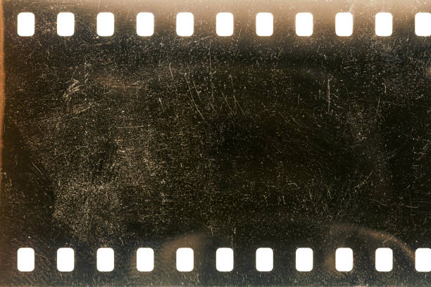 istock Dusty and grungy 35mm film texture or surface 2155579485