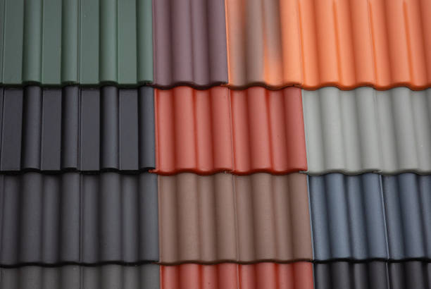 backround of the tile roof