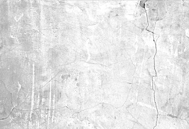 Crack and scratch surface of a concrete wall