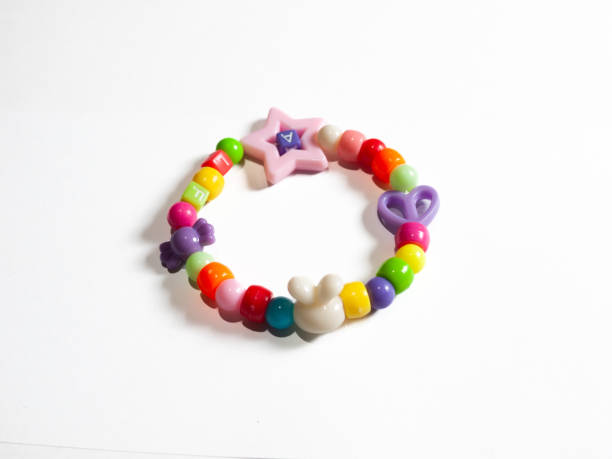 istock Children's bracelet isolated on white background. 2155586058