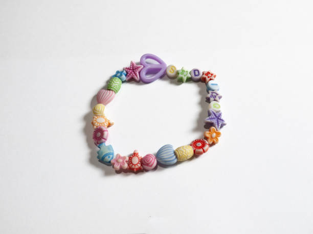 istock Children's bracelet isolated on white background. 2155586062