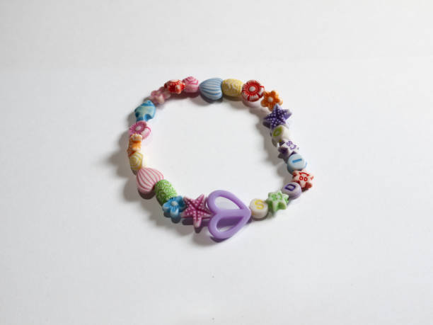 istock Children's bracelet isolated on white background. 2155586064