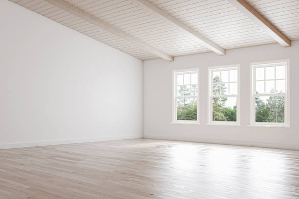 large luxury modern bright interiors living room mockup illustration 3d rendering image - üres témájú stock jellegű vizuális alkotások, jogdíjmentes fotók és képek