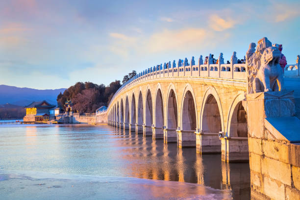 istock Seventeen-Arch Bridge at Summer Palace, in Beijing, China 2155588074