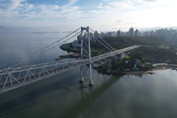 istock The Hercilio Luz Bridge, in Florianopolis, Brazil. 2155604519