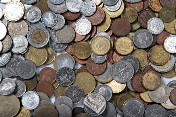 istock Coins of different countries of the world 2155607110