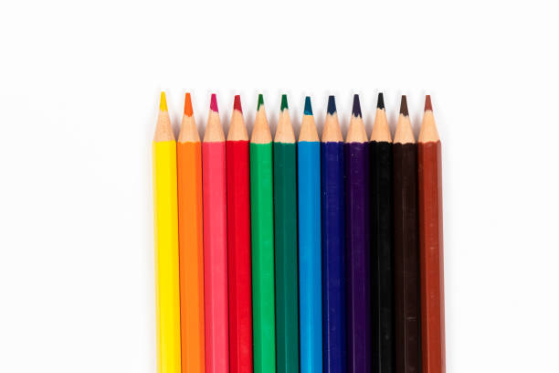 istock Color pencils isolated on white background 2155607361