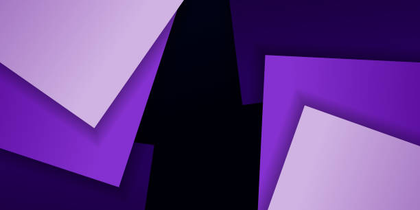 istock Abstract dark blue and purple gradient futuristic background with diagonal stripe lines and glowing dot. Modern and simple banner design. Can use for business presentation, poster, template. 2155609264