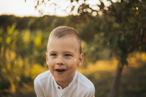 Portrait of a blond boy