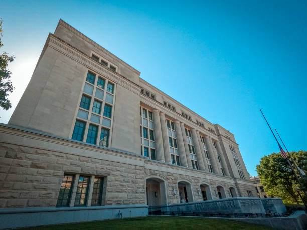 The Illinois State Library in Springfield, Illinois, USA.