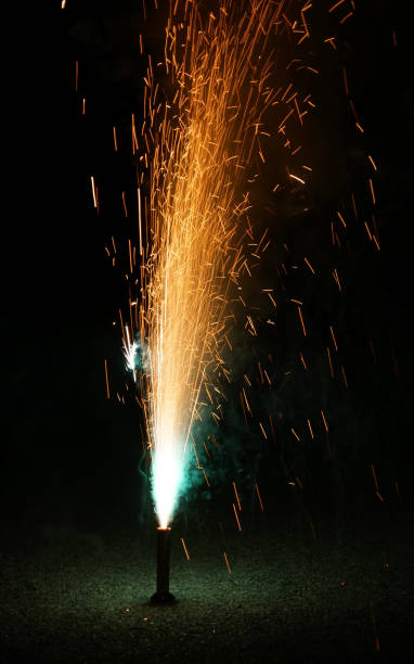 istock colorful fountain fireworks stream into dark night 2155613783