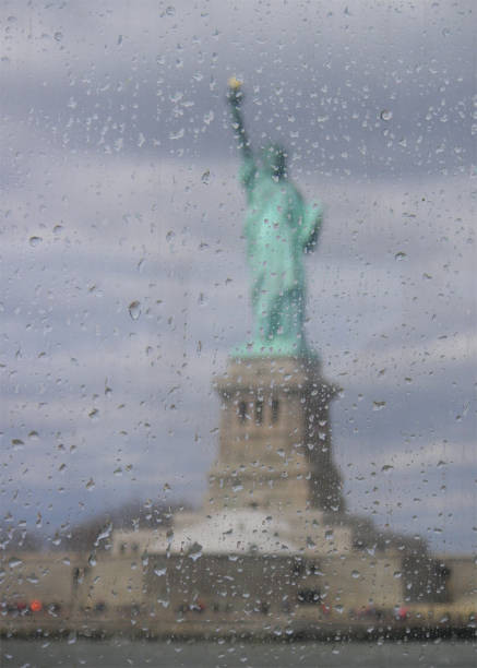 Statue Of Liberty In The Rain