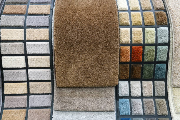 istock Colorful carpet samples in the store 2155620231