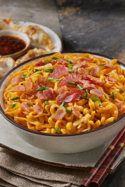 The viral Spicy Chicken Carbonara Ramen