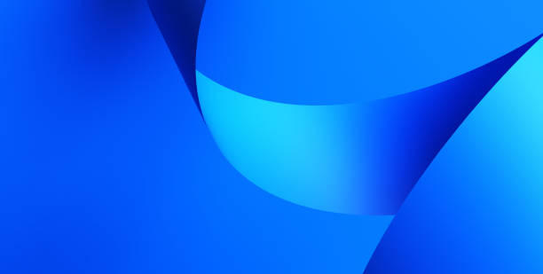 Trendy geometric background with Blue abstract waves