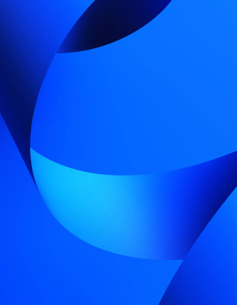istock Trendy geometric background with Blue abstract waves 2155636978