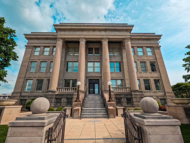 istock Appellate Courthouse of the State of Illinois Fourth District Front Facade 2155646566