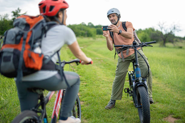 istock Bicycle Eco Tourism. Bikers photo in Nature. 2155653003