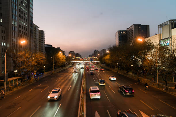 Urban traffic in Chang'An Avenue, Beijing