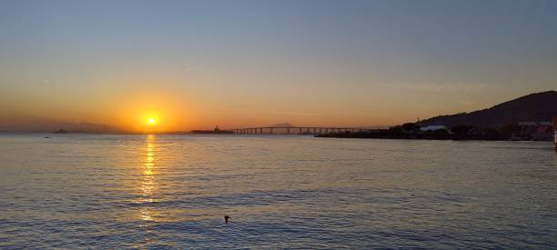 istock Sunset Over the Water in Guanabara Bay 2155665065