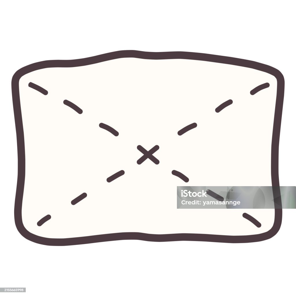 Drawing Of Rag Hand Drawn Illustration Of A Simple Deformed Rag Stock Illustration ...