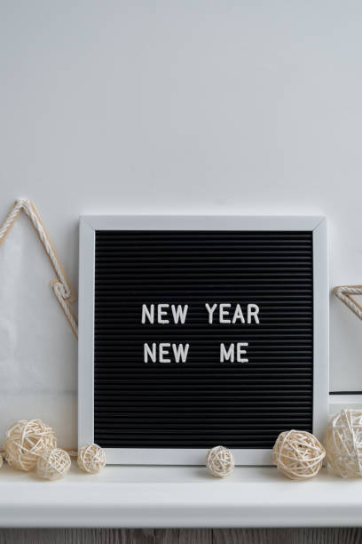 istock Motivational saying NEW YEAR NEW ME. Goals setting concept. Strategy for self development improvement. Inspirational Planning better healthier life. Visual 2155668113