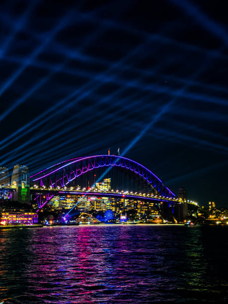 istock Sydney Harbour at night, Vivid, Lights, Australia 2155669147