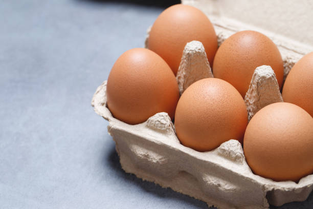 istock Organic eggs are in the fridge fresh from the farm ready for breakfast. 2155672648