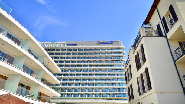 Swinoujscie, Poland. 15 August 2023. View on Radisson hotel. Representative hotel.