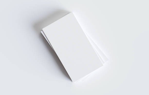 istock Blank business cards with soft shadow 2155680202