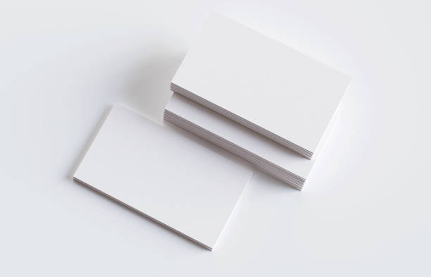 istock Blank white 3d visiting card and business card template 2155680212