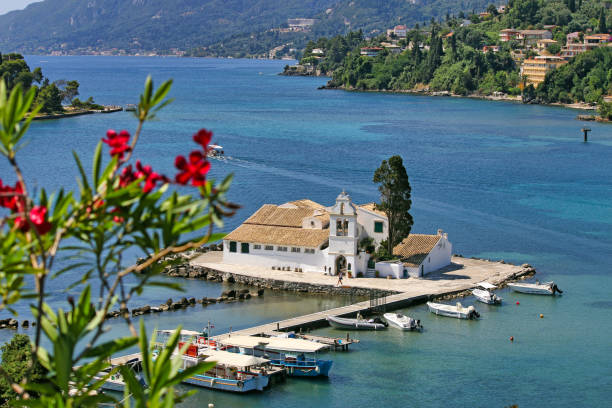 istock Vlacherna Monastery Kerkyra town,Corfu island, Greece 2155684902