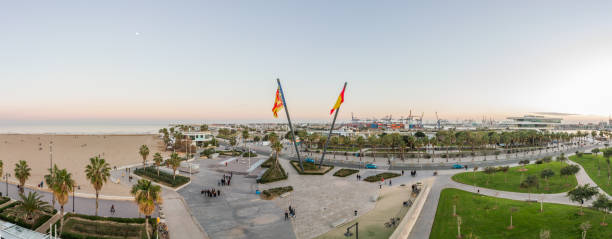 istock Harbor of Valencia, Spain, Panorama 2155689476
