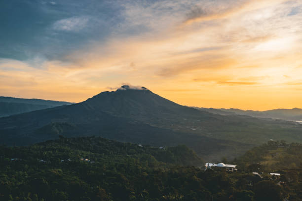 istock Batur Mountain with sunrise 2155691652