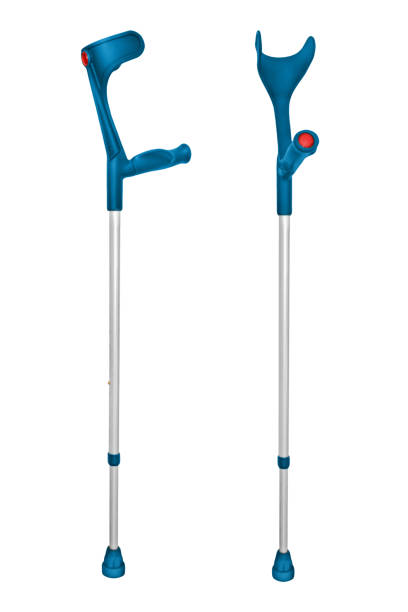istock 2 Medical Forearm Crutches isolated on white background 2155695507