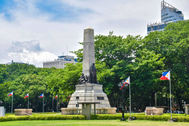 A gorgeous view of Rizal Monument in Manila.
