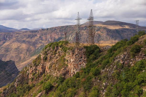 istock Wings of Tatev aerial tramway, Tatev, Armenia. 2155697728