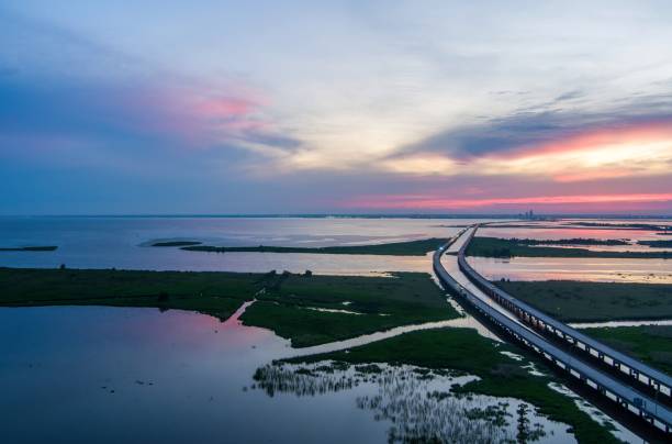 istock Mobile Bay, Alabama sunset in May 2155702153