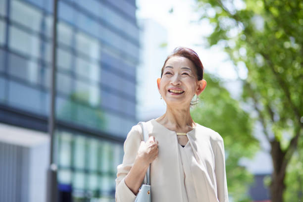 istock Senior female president working in an office district in spring 2155702971