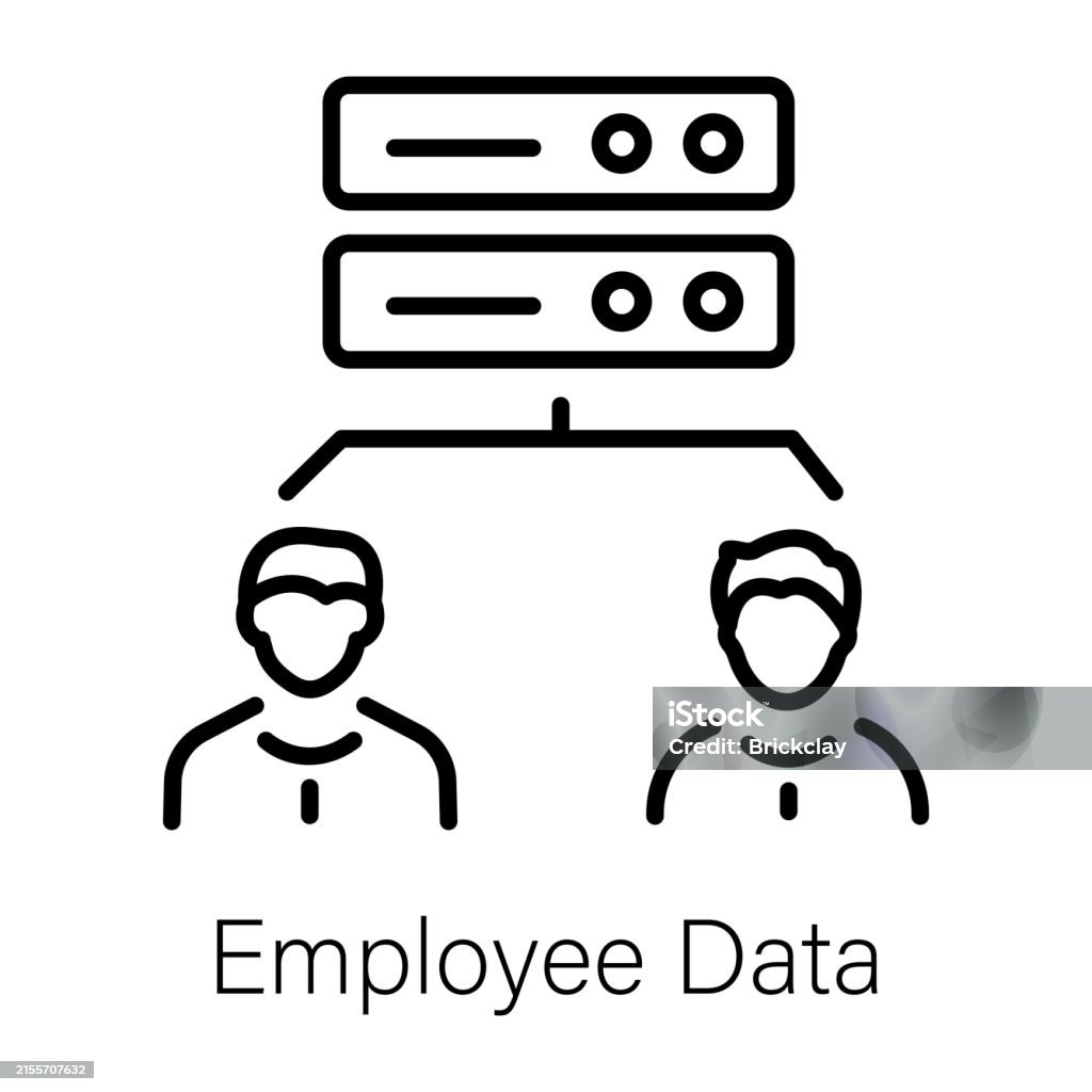 Employee Data Stock Illustration - Download Image Now - Data, Database ...