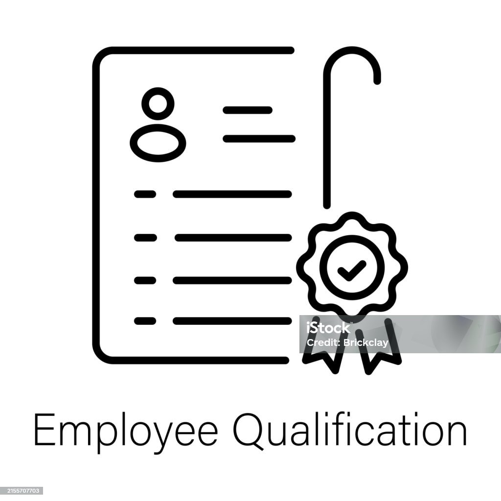 Employe Qualification Employee Qualification Stock Illustration - Download Image Now - Award ...