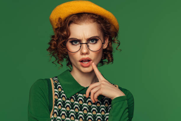 istock Retro Chic: Vibrant Joy in Green and Yellow 2155708083