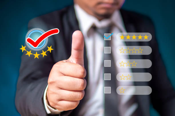 istock Man showing thumb showing best service, concept. Top Service. Best Service. Best quality. 2155709923