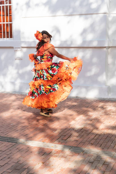 istock Woman Performing Colombian Traditional Dance 2155717663